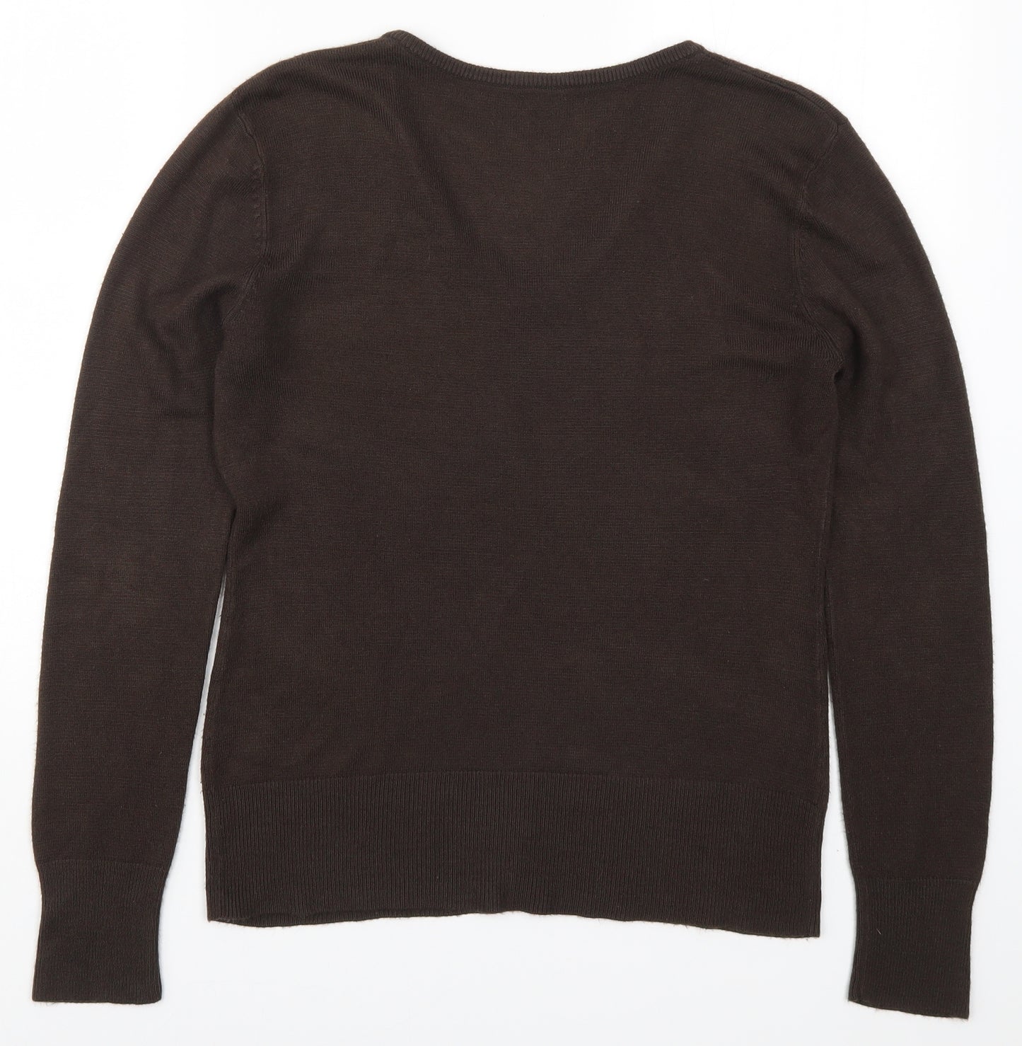 Preworn Womens Brown  Knit Pullover Jumper Size 14