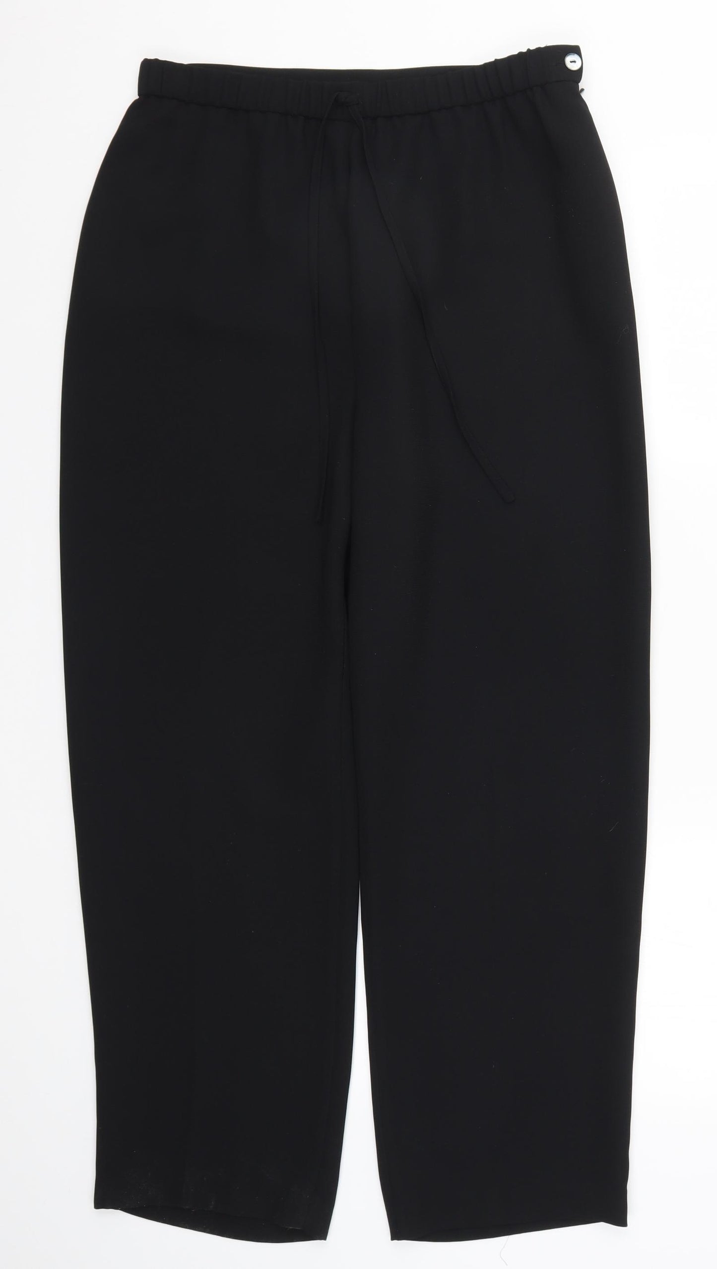 Eastex Womens Black   Trousers  Size 14 L28 in