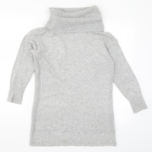 M&Co Womens Grey  Knit Pullover Jumper Size 10