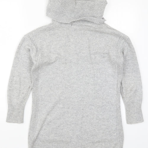 M&Co Womens Grey  Knit Pullover Jumper Size 10