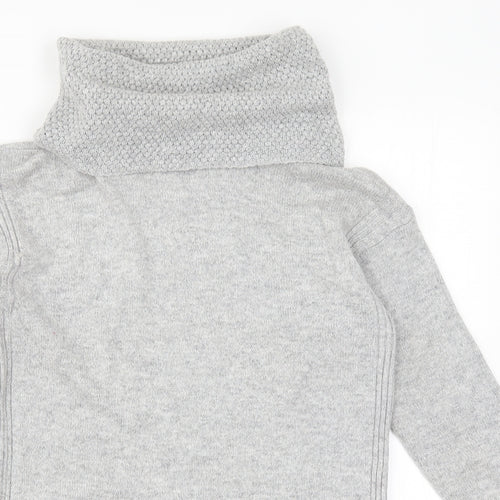 M&Co Womens Grey  Knit Pullover Jumper Size 10
