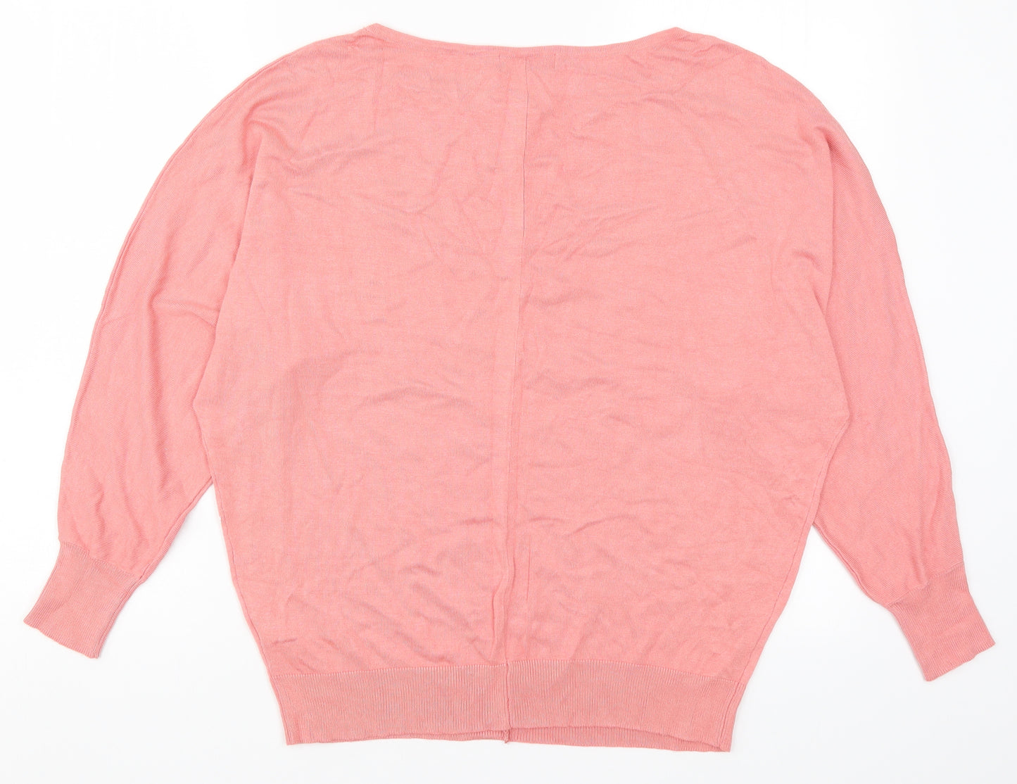 F&F Womens Pink  Knit Pullover Jumper Size 16