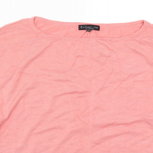 F&F Womens Pink  Knit Pullover Jumper Size 16