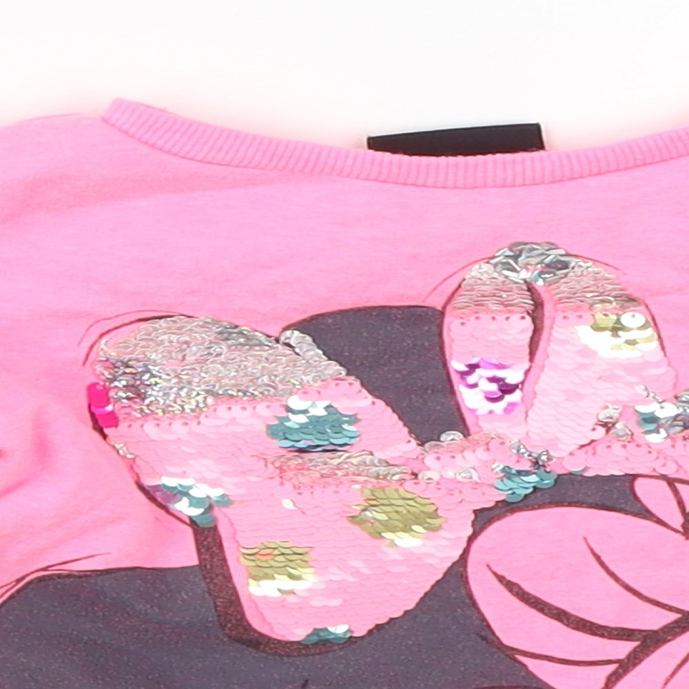 Matalan Girls Pink   Pullover Sweatshirt Size 2-3 Years  - Minnie Mouse