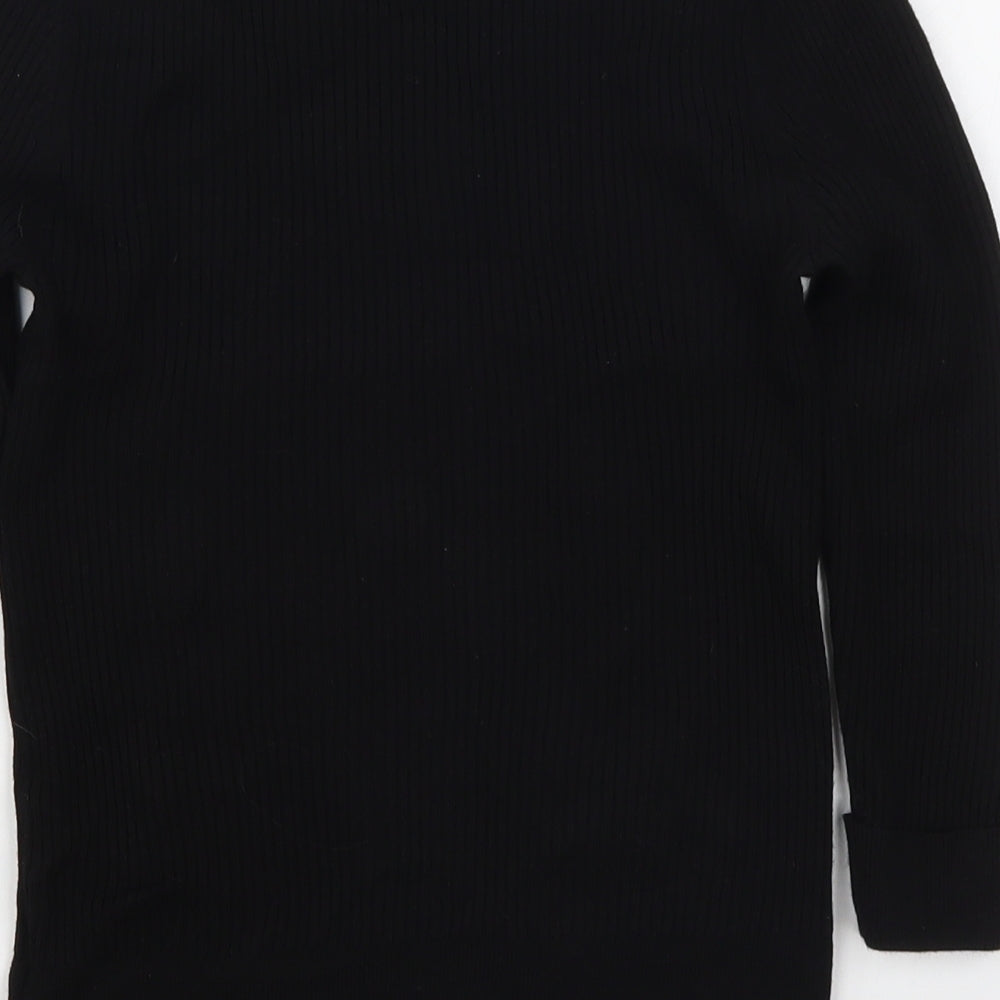 Marks and Spencer Womens Black  Knit Pullover Jumper Size 10
