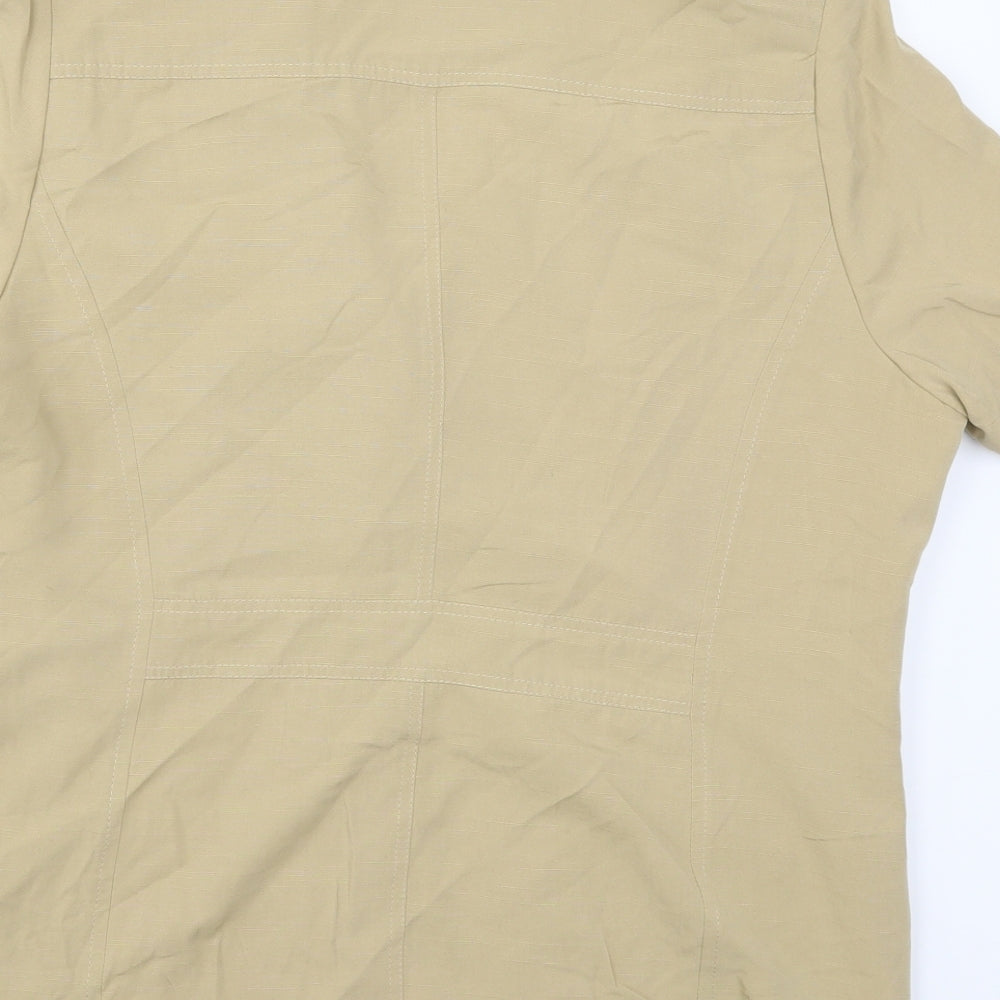 Country Casuals Womens Beige   Basic Button-Up Size M
