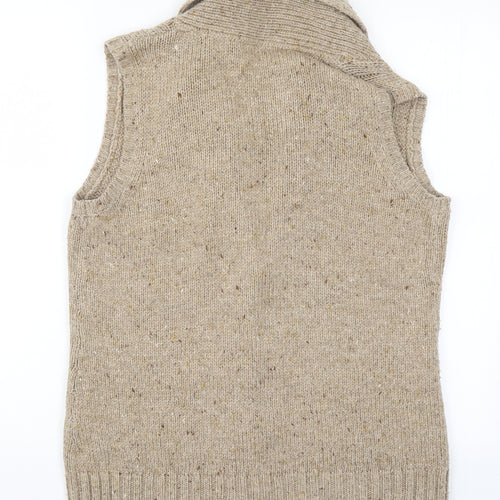 DASH Womens Beige  Knit Cardigan Jumper Size 14