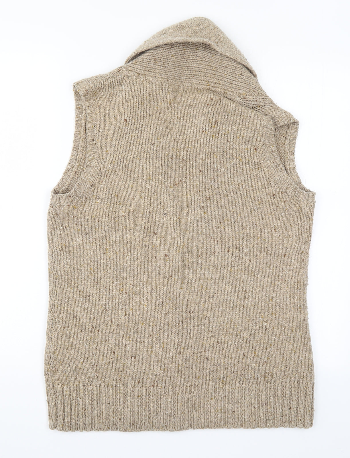 DASH Womens Beige  Knit Cardigan Jumper Size 14