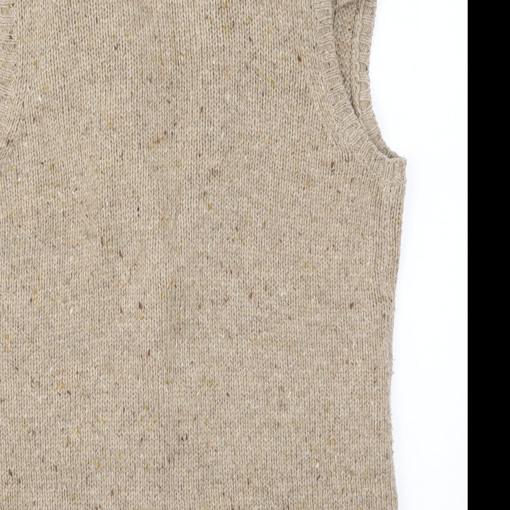 DASH Womens Beige  Knit Cardigan Jumper Size 14