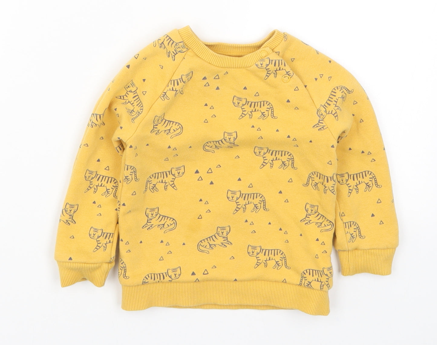 F&F Baby Yellow   Basic T-Shirt Size 12-18 Months  - Tiges