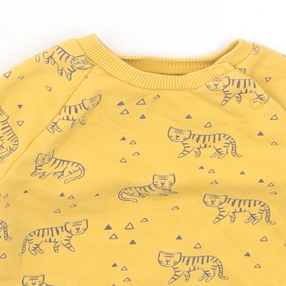 F&F Baby Yellow   Basic T-Shirt Size 12-18 Months  - Tiges