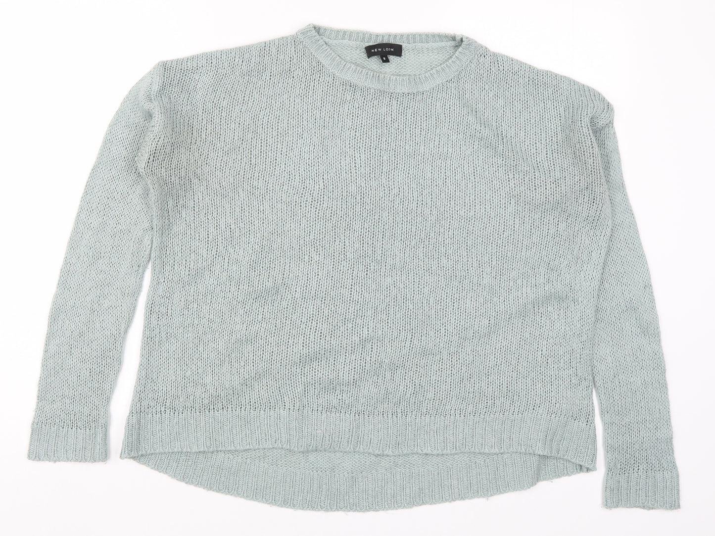 New Look Womens Blue  Knit Pullover Jumper Size S