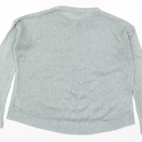 New Look Womens Blue  Knit Pullover Jumper Size S