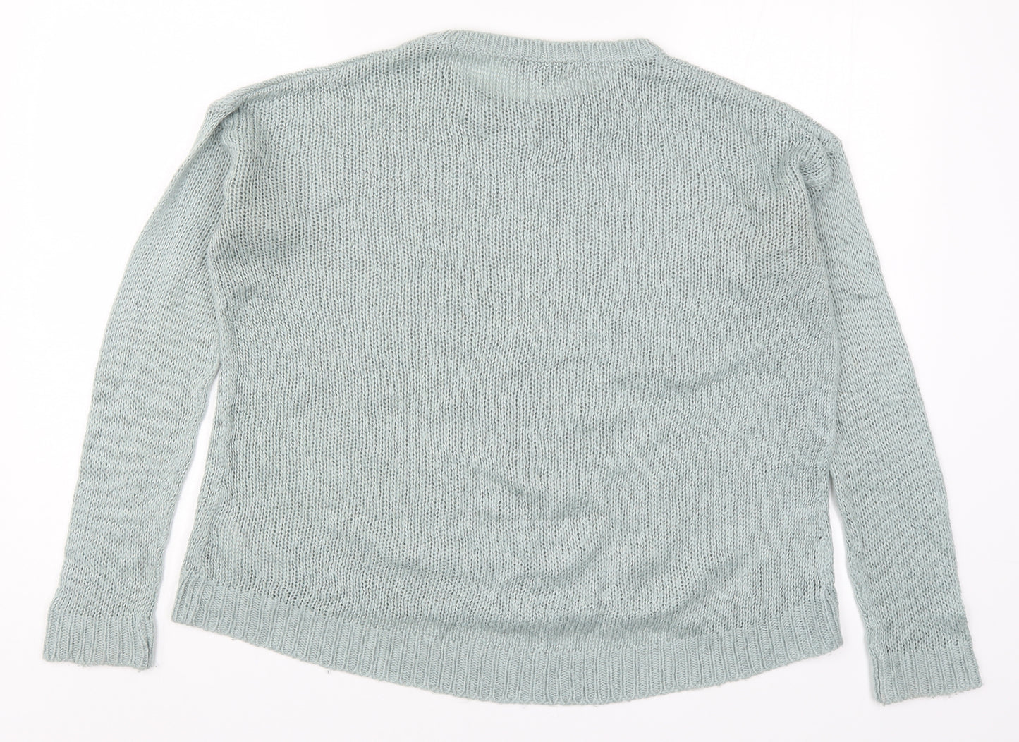 New Look Womens Blue  Knit Pullover Jumper Size S