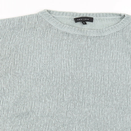 New Look Womens Blue  Knit Pullover Jumper Size S