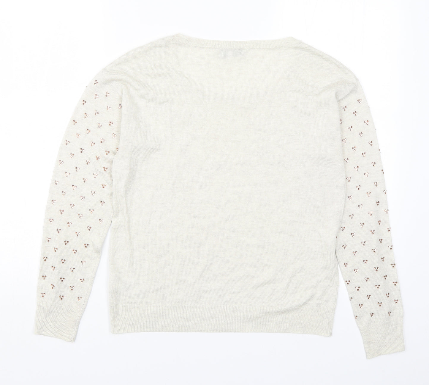 F&F Womens Beige  Knit Pullover Jumper Size 6