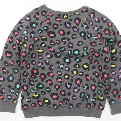 NEXT Girls Multicoloured Animal Print  Pullover Sweatshirt Size 10 Years