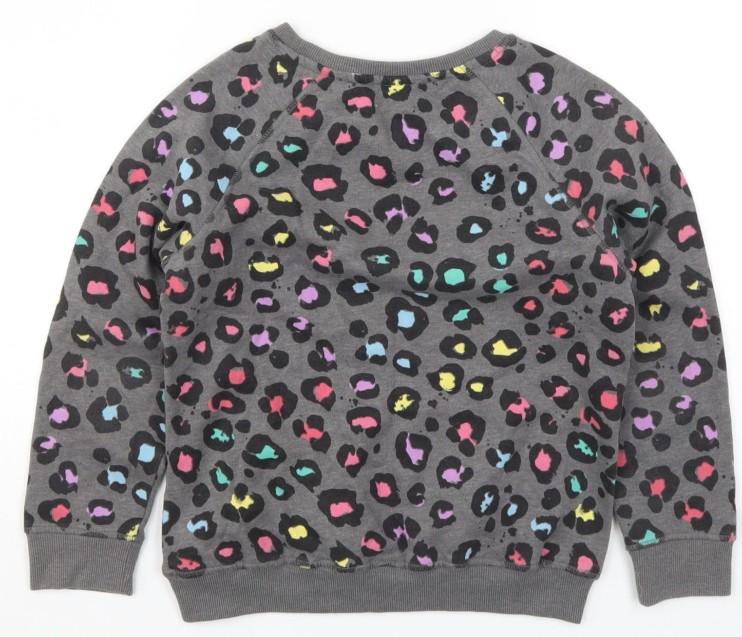 NEXT Girls Multicoloured Animal Print  Pullover Sweatshirt Size 10 Years