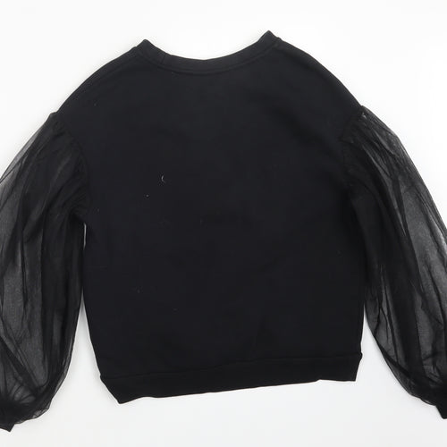H&M Womens Black  Knit Pullover Jumper Size S