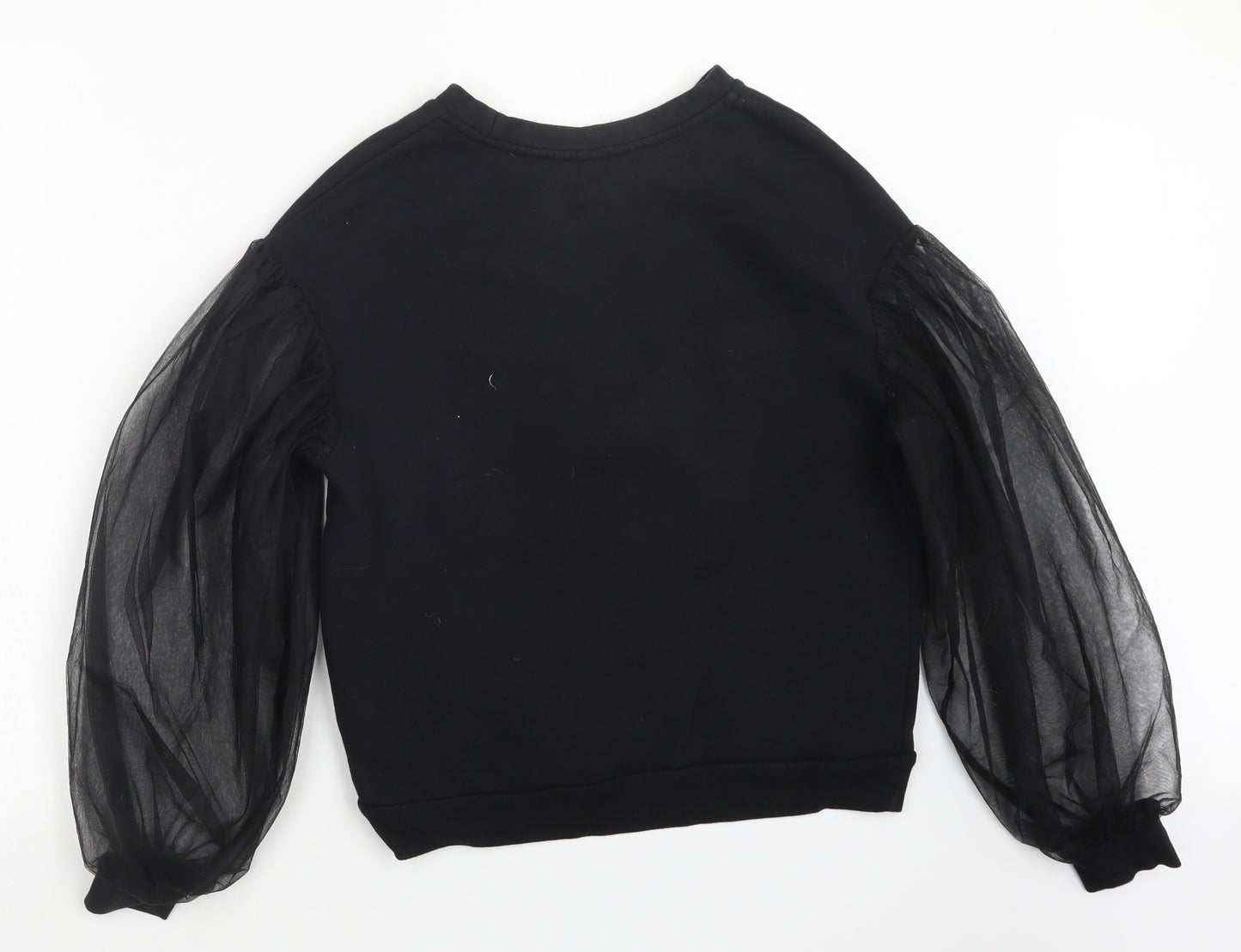 H&M Womens Black  Knit Pullover Jumper Size S