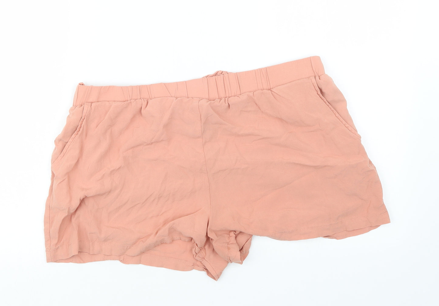 Primark Womens Orange   Boyfriend Shorts Size 18