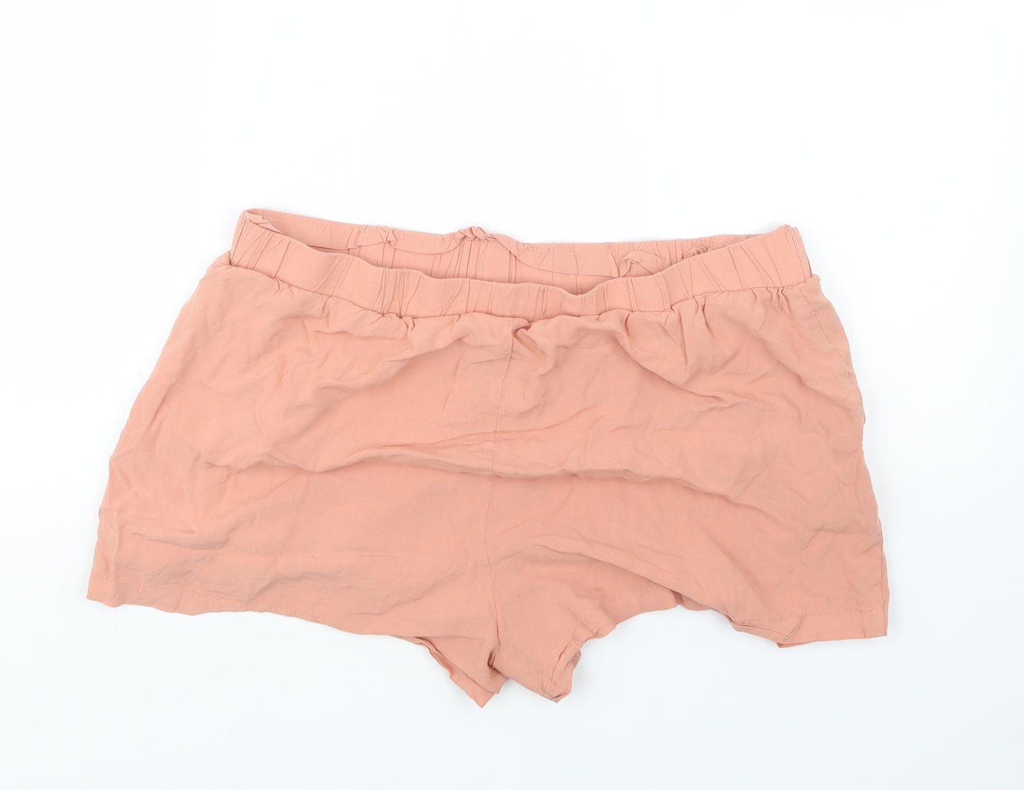 Primark Womens Orange   Boyfriend Shorts Size 18