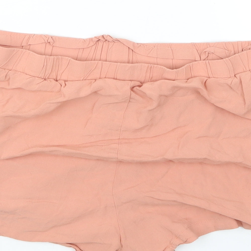 Primark Womens Orange   Boyfriend Shorts Size 18