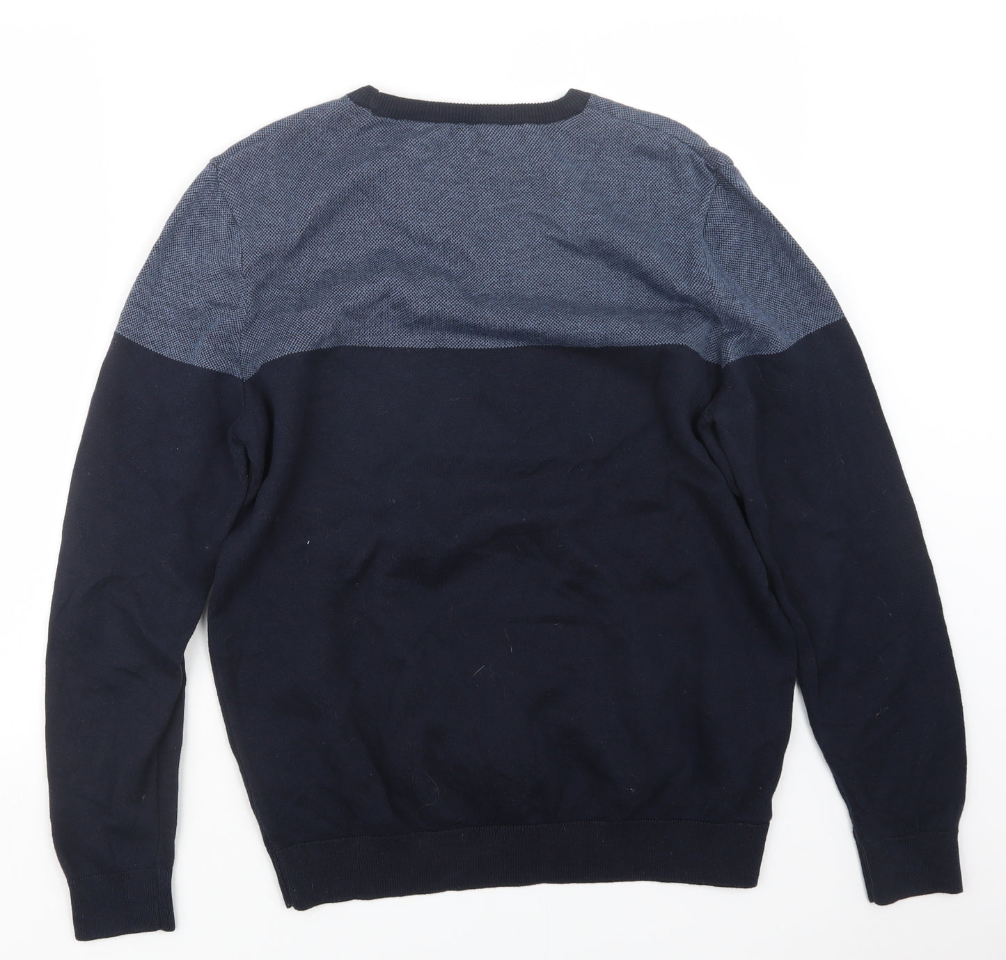 George Mens Blue  Knit Pullover Jumper Size M