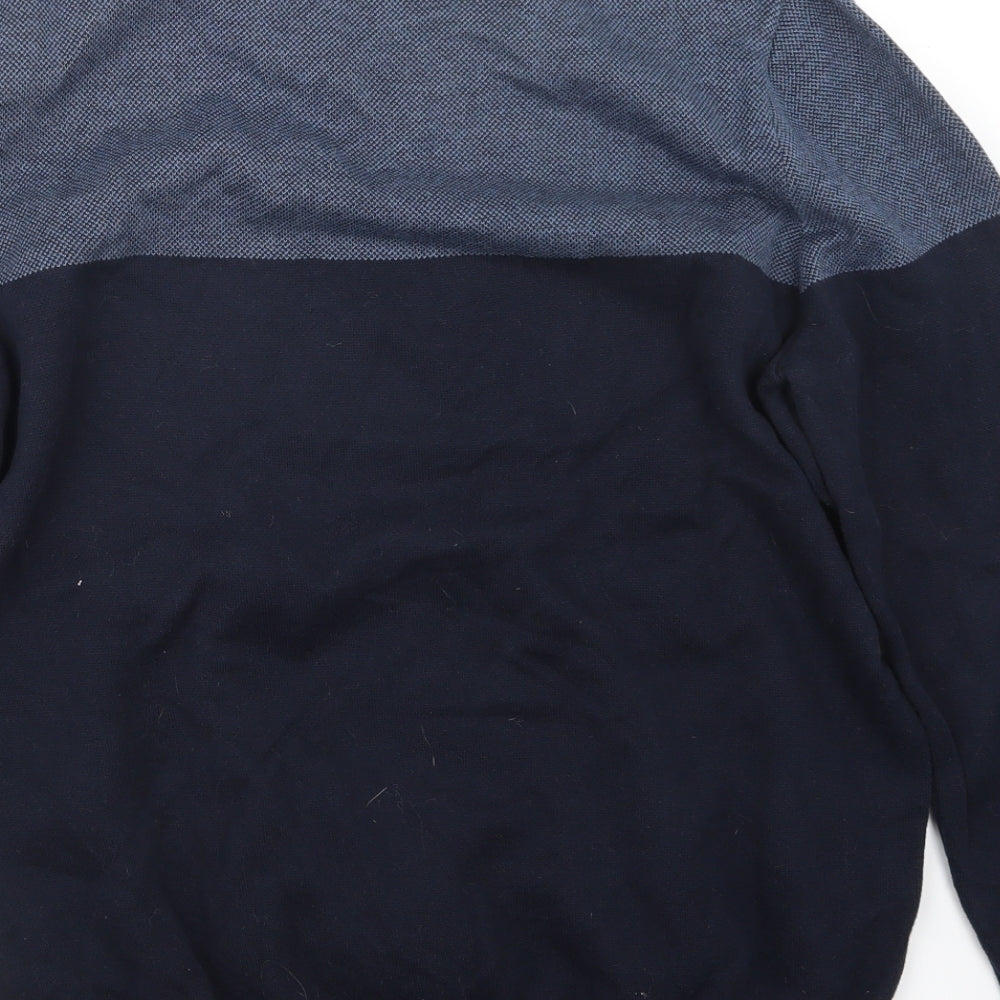 George Mens Blue  Knit Pullover Jumper Size M