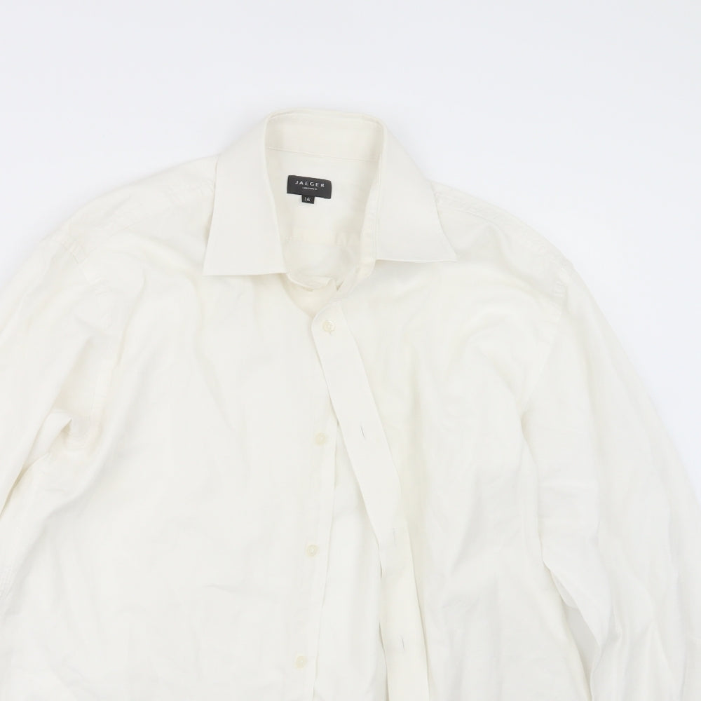 Jaeger Mens White    Dress Shirt Size 16