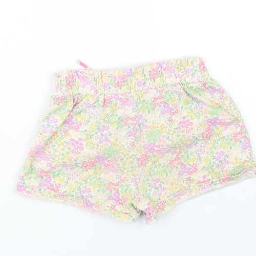 NEXT Girls Purple Floral  Boyfriend Shorts Size 6 Years