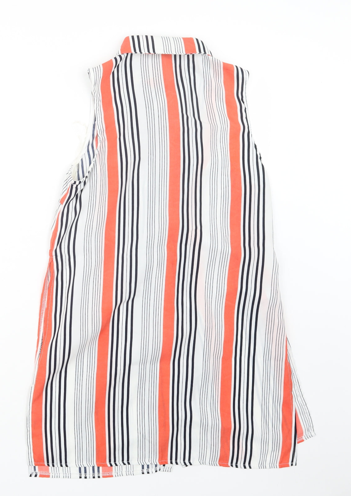 Parisian Womens Pink Striped  Basic Button-Up Size 10