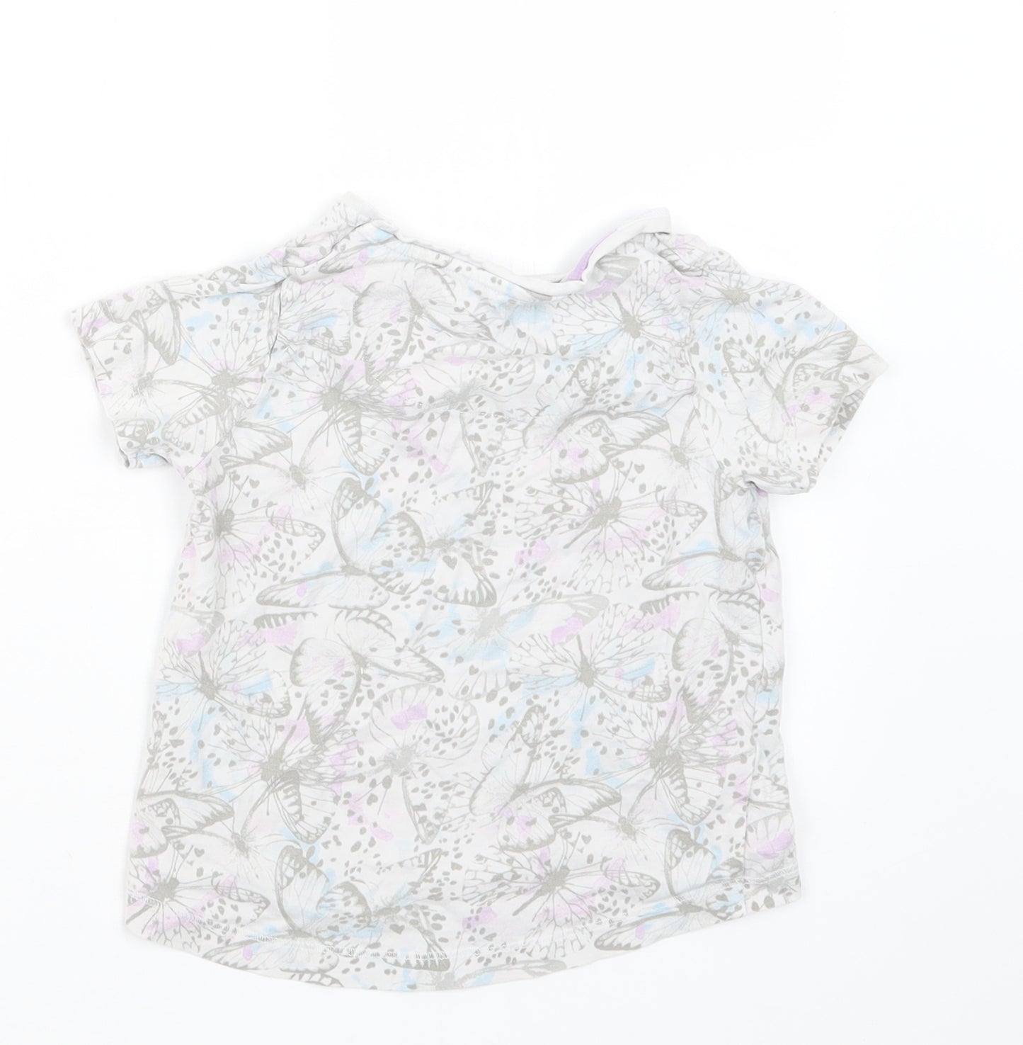 TU Girls White Geometric  Top Pyjama Top Size 3-4 Years
