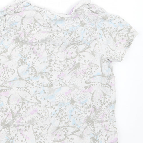 TU Girls White Geometric  Top Pyjama Top Size 3-4 Years
