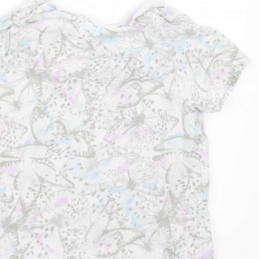 TU Girls White Geometric  Top Pyjama Top Size 3-4 Years