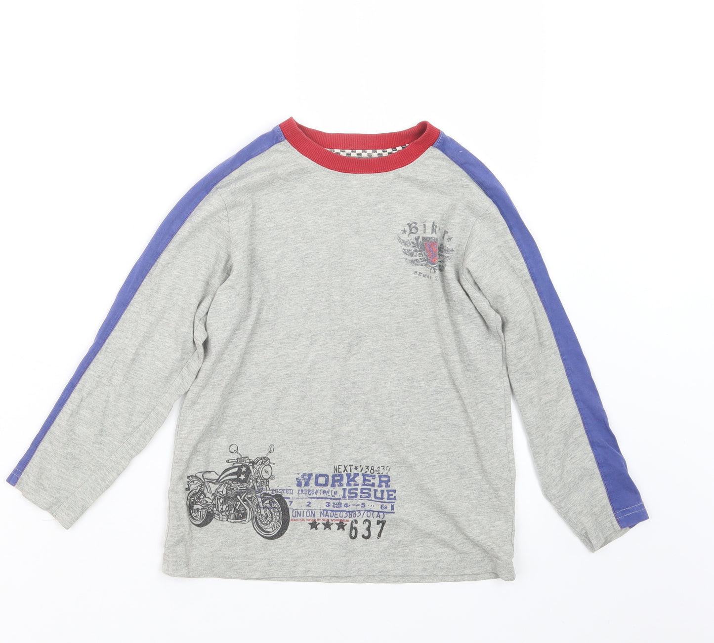 NEXT Boys Grey   Basic T-Shirt Size 5-6 Years