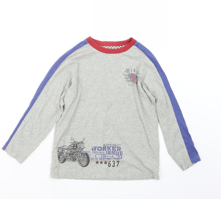 NEXT Boys Grey   Basic T-Shirt Size 5-6 Years