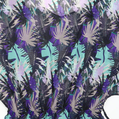 Papaya Womens Purple Geometric  Basic Blouse Size 10
