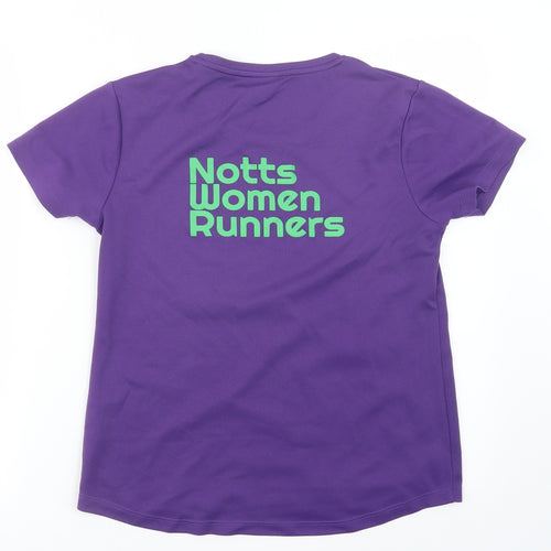 Awdis Womens Purple   Basic T-Shirt Size M