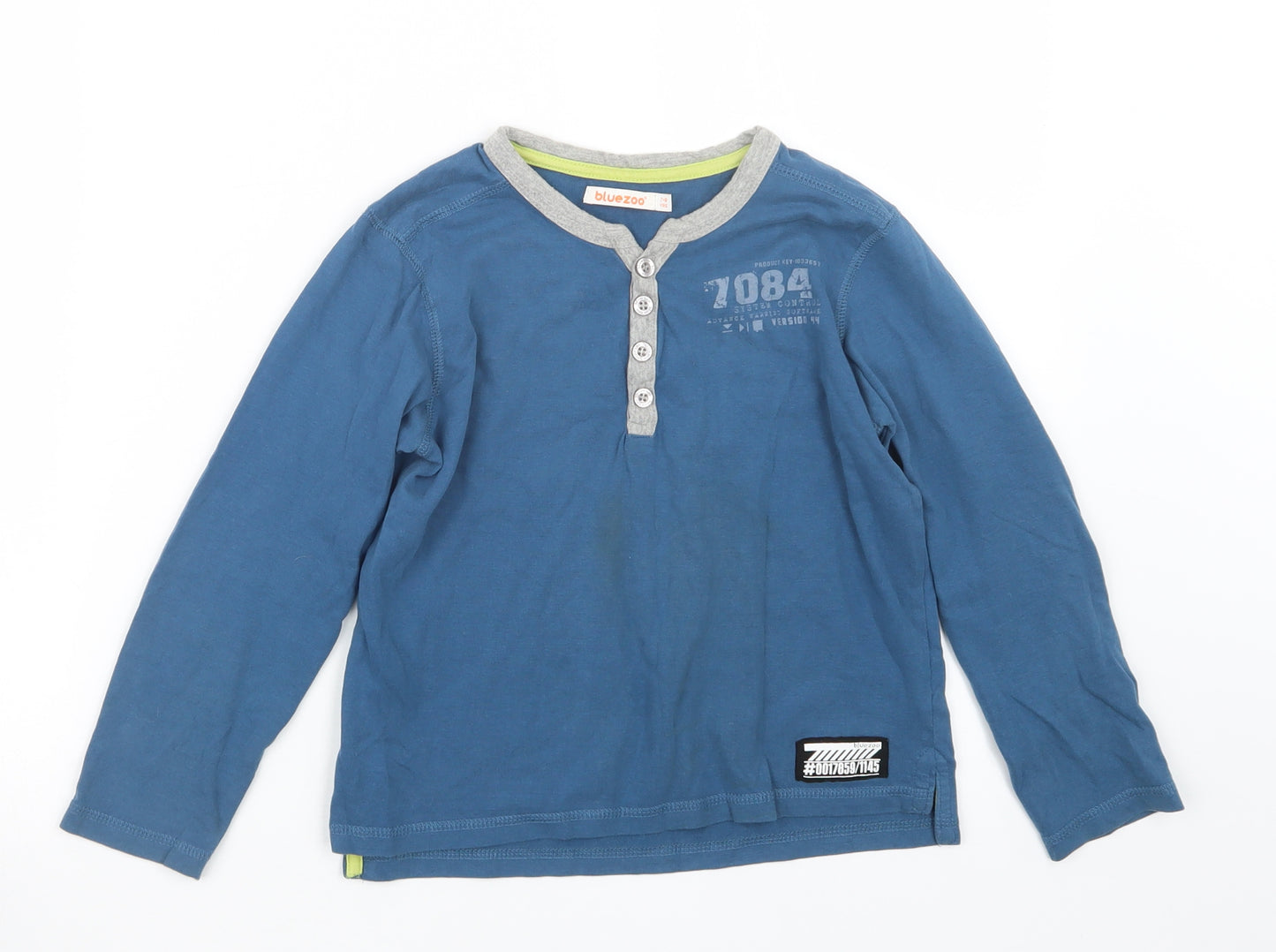 Blue Zoo Boys Blue   Basic T-Shirt Size 7-8 Years