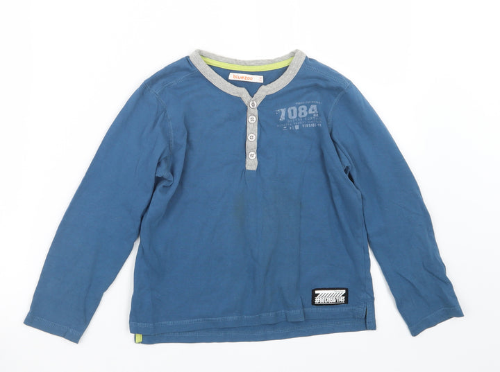 Blue Zoo Boys Blue   Basic T-Shirt Size 7-8 Years