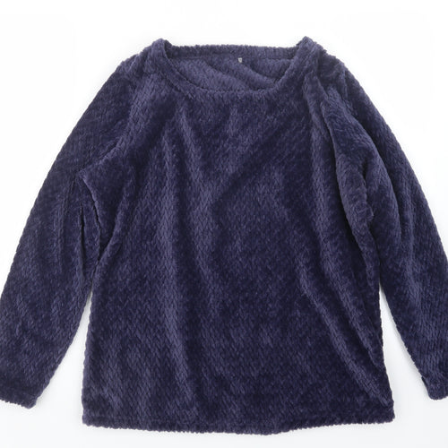 George Womens Blue Geometric  Top Pyjama Top Size 8