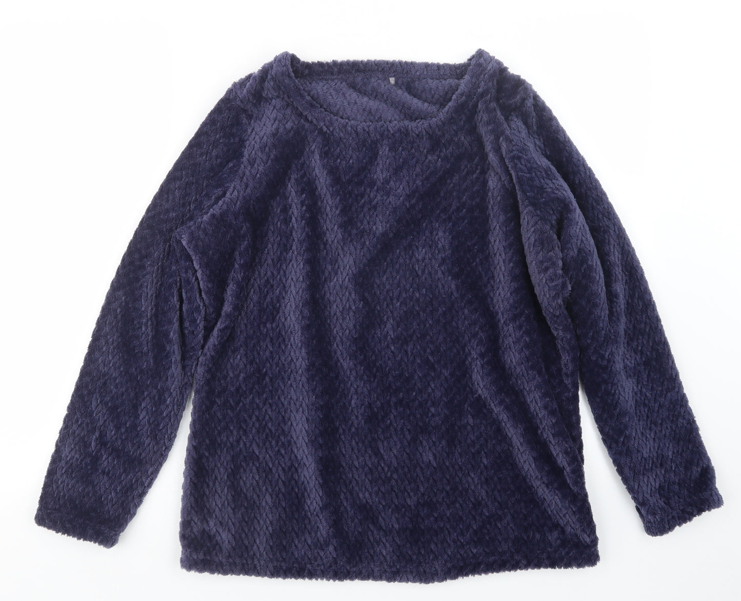 George Womens Blue Geometric  Top Pyjama Top Size 8