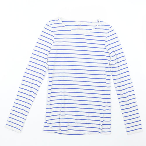 H&M Girls Blue Striped  Basic T-Shirt Size 13-14 Years