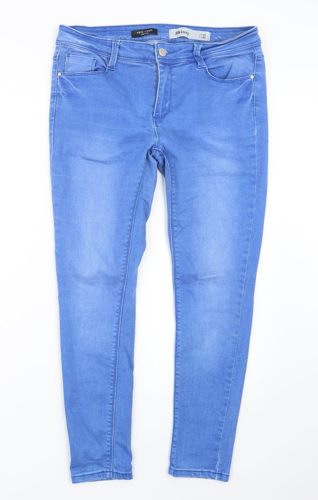 New Look Womens Blue  Denim Skinny Jeans Size 14 L26.5 in