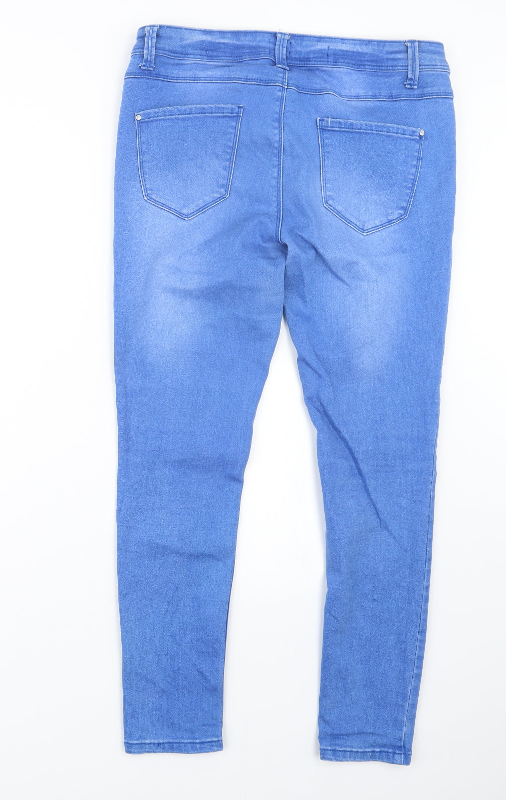 New Look Womens Blue  Denim Skinny Jeans Size 14 L26.5 in