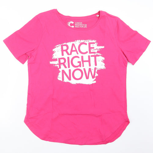 Cancer Research UK Womens Pink   Basic T-Shirt Size 18  - Cancer Research UK