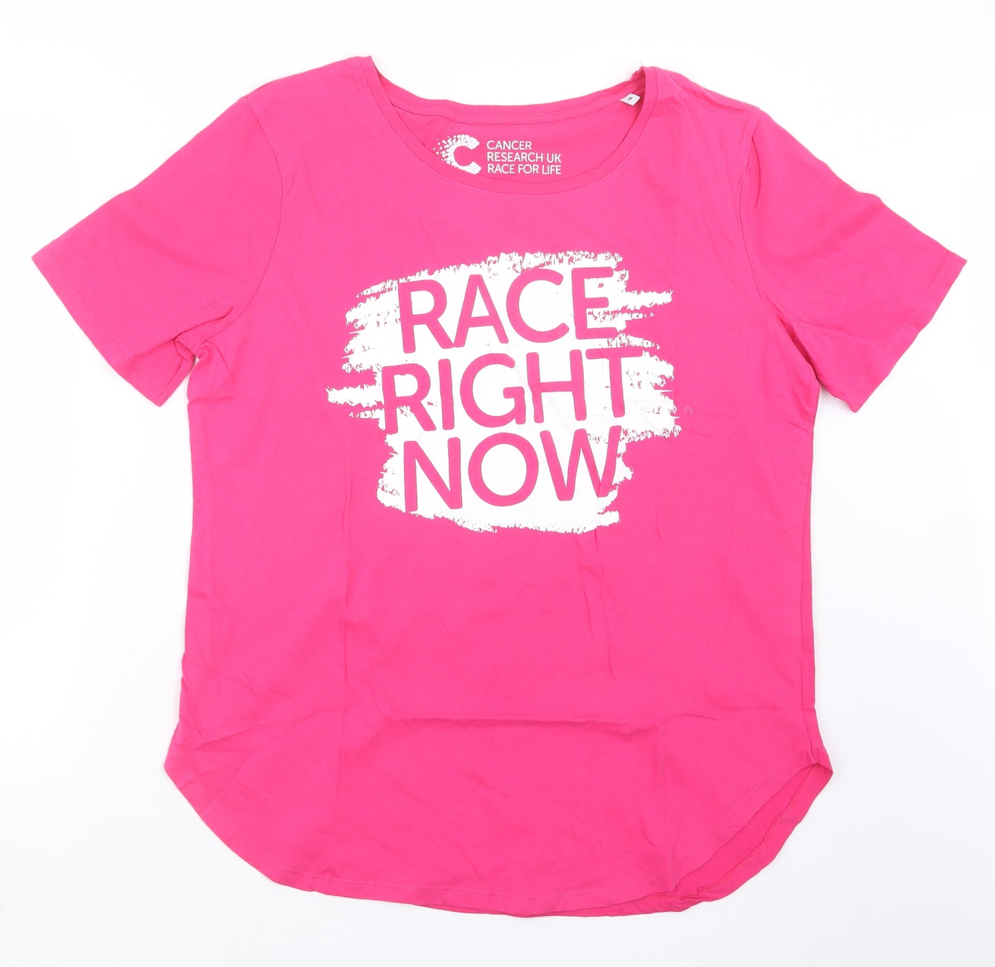 Cancer Research UK Womens Pink   Basic T-Shirt Size 18  - Cancer Research UK