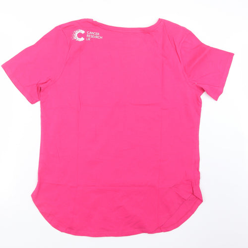 Cancer Research UK Womens Pink   Basic T-Shirt Size 18  - Cancer Research UK