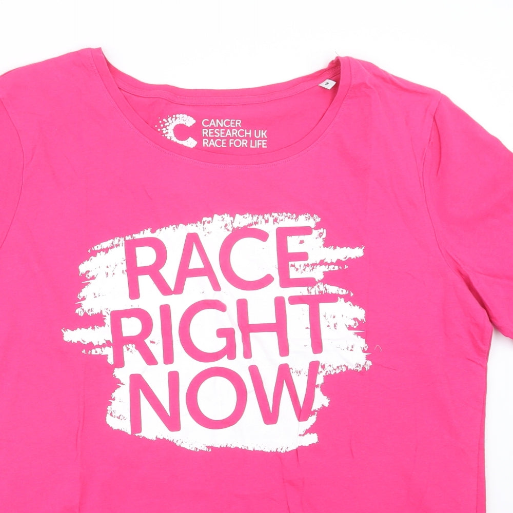 Cancer Research UK Womens Pink   Basic T-Shirt Size 18  - Cancer Research UK